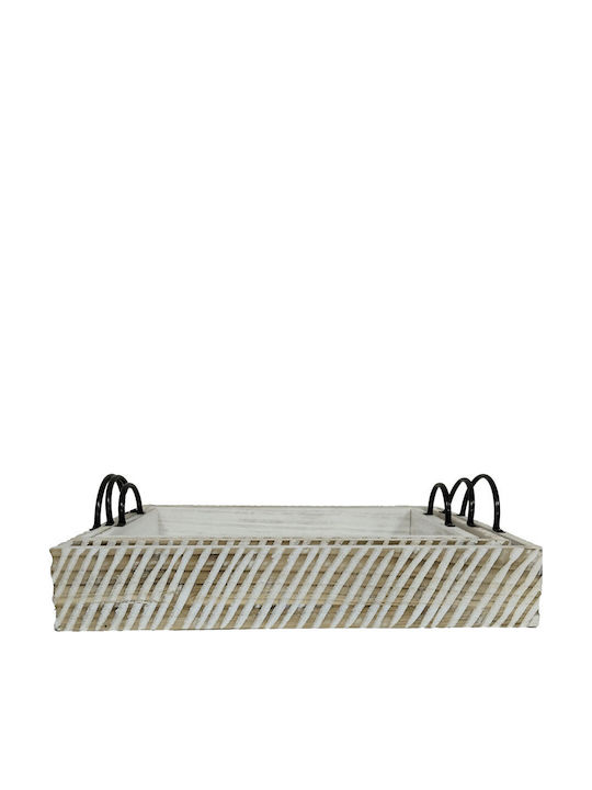 InTheBox Ξύλινος Δίσκος Σερβιρίσματος 60x40x10cm 3τμχ