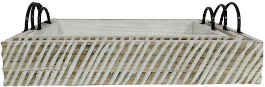 InTheBox Lemnos Tavă de Servire în Culoare Alb 60x40x10cm 252277 3buc