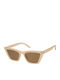 Paolo Moss Women's Sunglasses with Beige Frame and Beige Lens
