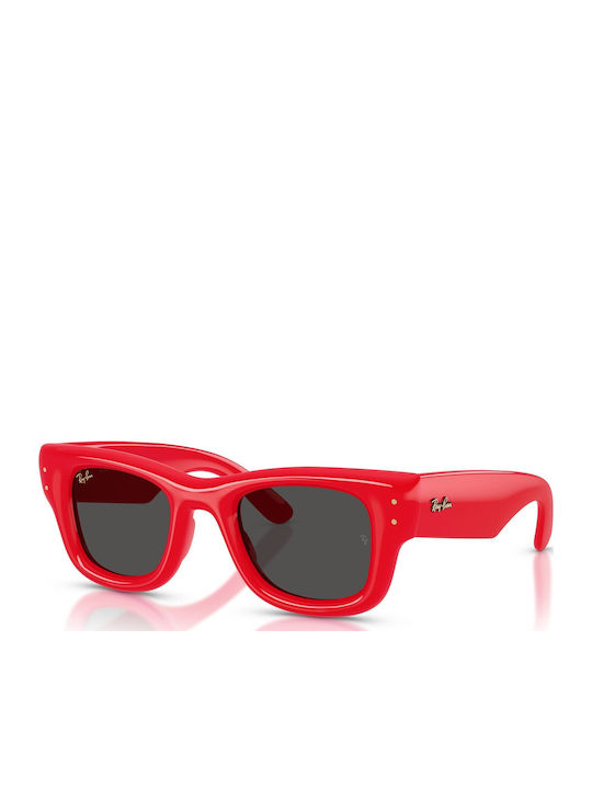 Ray Ban Wayfarer Unisex Sunglasses with Red Plastic Frame and Red Lens Rb4940 6831/87