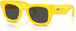 Ray Ban Wayfarer Γυαλιά Ηλίου Κίτρινα με Κοκκάλινο Σκελετό