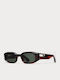 Chimi Unisex Sunglasses with Brown Tartaruga Plastic Frame and Green Lens
