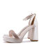 Sandals with Strass Gold