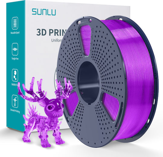Sunlu PLA+ 3D Drucker Filament 1,75mm Lila 1kg 1 Stück Spule