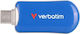 Verbatim 256GB USB 2.0 Stick με σύνδεση USB-C Μπλε