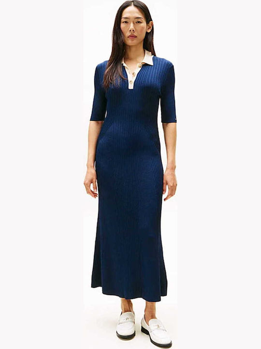 Tommy Hilfiger Midi Athletic Dress Dark Blue WW0WW47216-C1G | Skroutz.mt