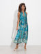Summer Midi Dress Petrol Blue