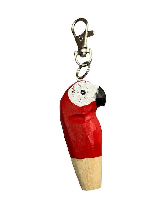 Wooden Art Wooden Keychain Animal – Parrot 0716