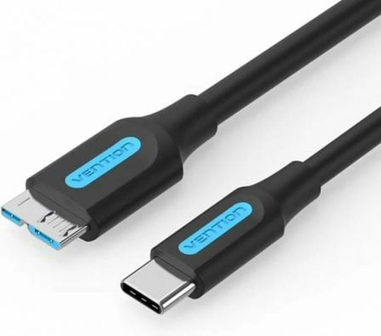 Vention USB 3.0 Cable USB-C male - micro USB-B Μαύρο 1m CQABF