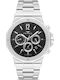 Ferro Men's Watch Battery with Silver Metal Bracelet