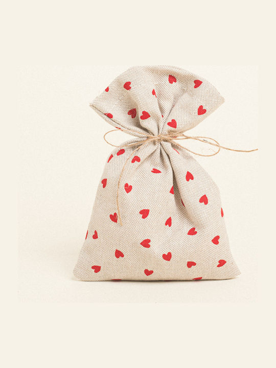 Beauty Home Pouch 12 x 17 Cm Small Red Hearts