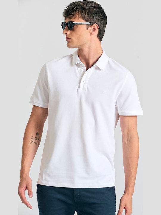 Garage Fifty5 Polo Short Sleeve Blouse White