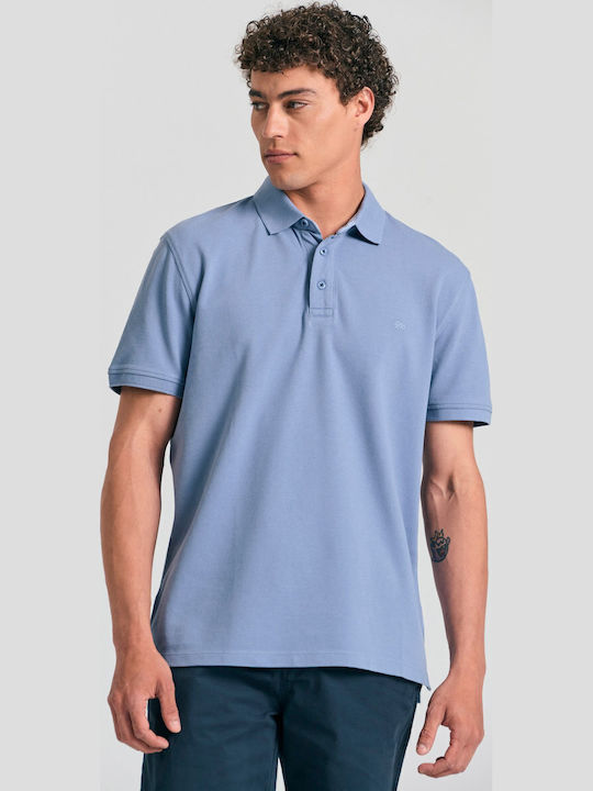 Garage Fifty5 Polo Short Sleeve Blue Men's Blouse