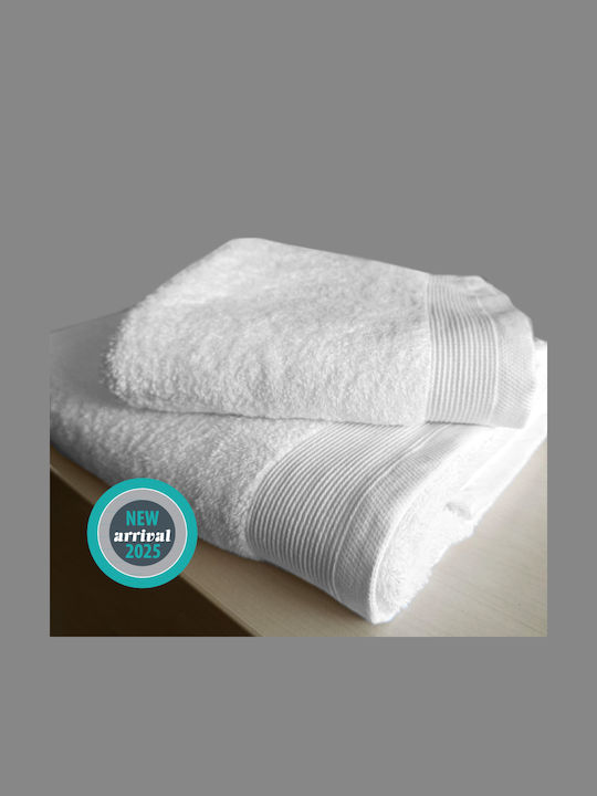 Isadore Lorraine Badehandtuch 70x140εκ. White Gewicht 700gr/m²
