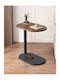 Oval Side Table Wooden Brown L40xW40xH50cm.