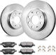 Vevor Front Ceramic Brake Rotor Pad Kit Vauxhall Adam Corsa D Box Hatchback