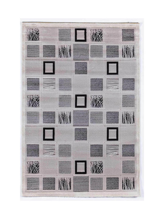 Ns Carpets Giga Check Килим Правоъгълена Сив