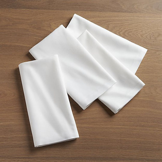 Kotonia Home Τablecloth mit Muster Weiß 45x45cm