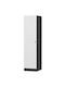 Single Door Wardrobe Minar Anthracite-white 45x52x210cm