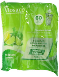 Viosarp Αρωματικές Σακούλες Απορριμάτων 50x50cm 3x20τμχ Κίτρινες