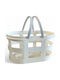 Dream House Decorative Basket Wicker with Handles White 31.6x17x20cm