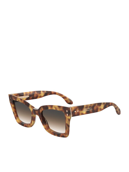 Isabel Marant Women's Sunglasses with Brown Plastic Frame and Brown Lens