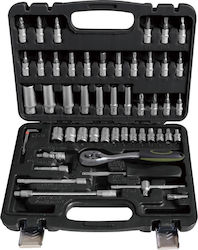 Heinner Screwdriver Set 52 Pieces 1/4 Inch Cr-V