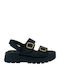 Γυναικεία Σανδάλια Flatforms Μαύρα