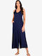 Women's Sleeveless One-piece Suit Blue