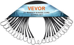 Vevor 50 Stück Flache Gummiseil Set 19,8 Mm Schwerlast Gummibänder S-Haken