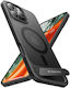 Torras Pstand Back Cover Σιλικόνης Μαύρο (iPhon...
