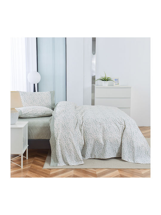 Liolios Home Sheet Sets Queen 245x270cm. Gray 4pcs