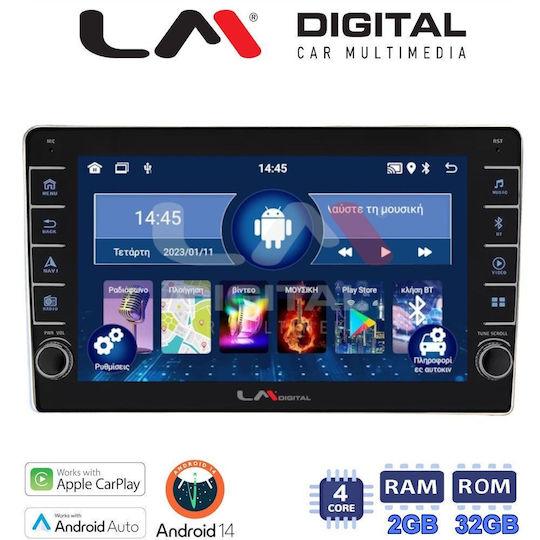 LM Digital Ηχοσύστημα Αυτοκινήτου για Peugeot Expert Toyota Proace Citroen Berlingo / C2 / C3 / Jumpy 2001-2008 (Bluetooth/USB/WiFi/GPS/Apple-Carplay/Android-Auto)