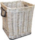 Atmosphera Decorative Basket Wicker Gray 40x40x45cm