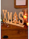 Euronova Wooden Decorative Xmas 44x18x5 cm