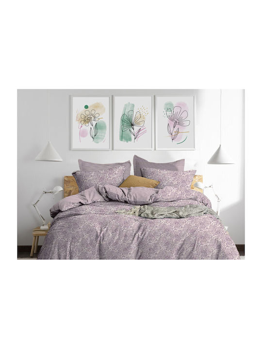 Sheet Sets Queen 240x260cm. Purple 4pcs