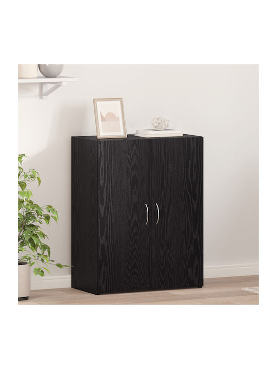 Cabinet de Birou Negru 60x32x77.5cm