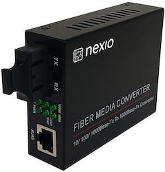 Convertor Media 10 100 1000m Dual Fiber 1310nm SM 20km SC Nexio Convertor Media 10 100 1000m Dual Fiber 1310nm SM 20km SC Nexio