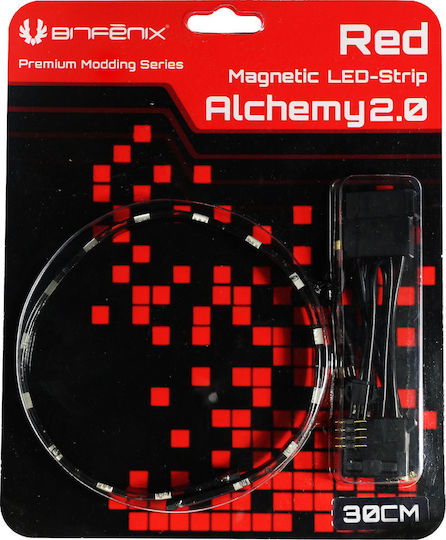 Bitfenix Alchemy 2.0 Magnetic Led Strip 60cm 30 Leds Red