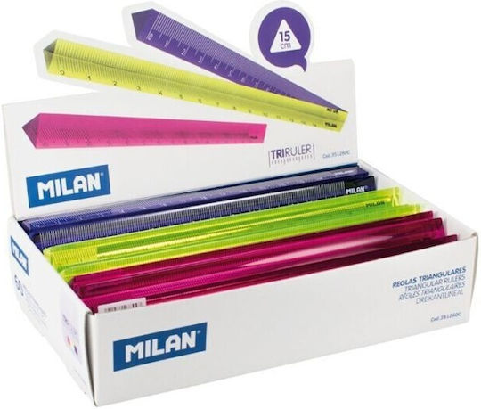Χάρακας Τριγωνικός 15 Cm Milan 8411574077947 Nibs Φoyξia