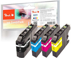 Peach PI500-178 Compatible Pack Brother LC-221VALBP Multiple (Color)