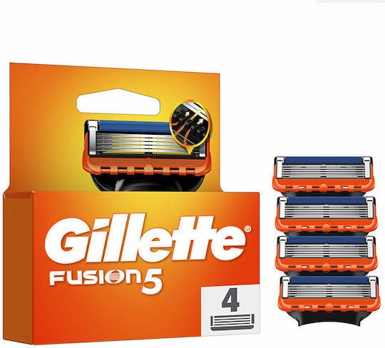 Gillette Fusion 5 Power Ανταλλακτικές Κεφαλές με 5 Λεπίδες 4τμχ