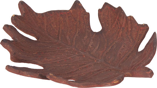 Aluminum Decorative Platter K-m A Brown 24x19cm