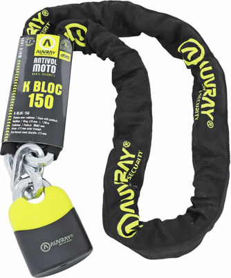 Auvray Kblock 150cm Motorcycle Anti-Theft Chain with Lock