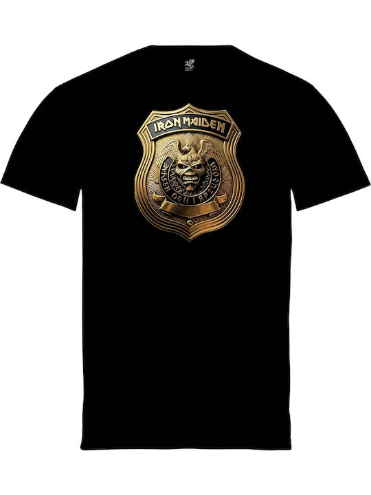 Pegasus Company Black Blouse Iron Maiden Print