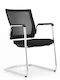Chair Visitor in Black Color 56x60x87cm 1pcs