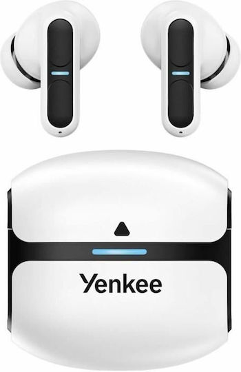 Yenkee Evepods Pro YHP 09BT In-Ear Bluetooth-Freisprecheinrichtung Kopfhörer mit Schweißresistenz und Ladeetui Weiß