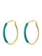 Loisir Starstruck Earrings Hoops Gold Plated with Stones