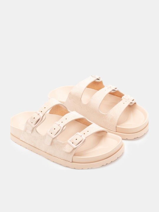 Luigi Γυναικεία Σανδάλια Flatforms Μπεζ