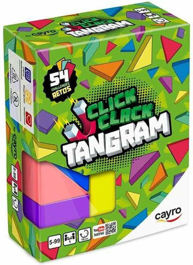 Board Game Click Clack Tangram for 1 Player 5+ Years Old